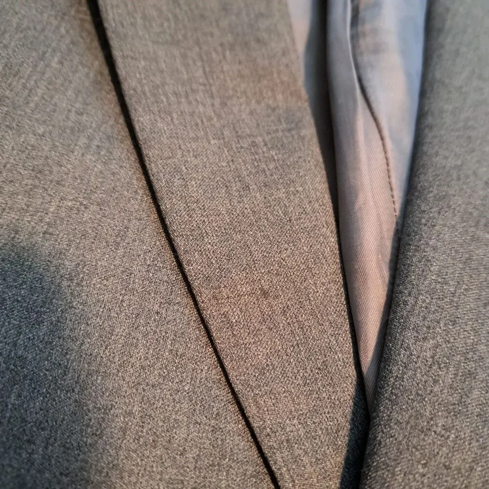 JOS A BANK GORDON Men's Sport Coat Blazer Two Button Gray Twill Wool‎ 42R